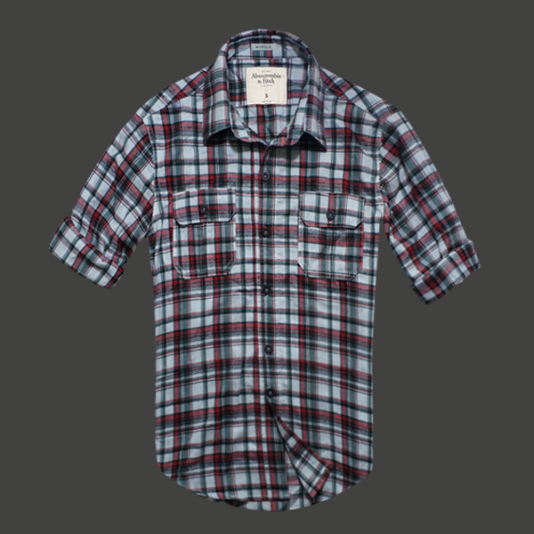 Abercrombie Fitch Hombres Plaid Camisa AF6977